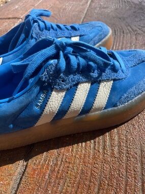 Adidas Platform Samba Sneakers Women’s Blue & White | 9 US